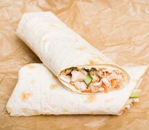 Шаурма в обычном лаваше