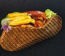 Шеф Донер тёмный с курицей