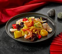 Wok лапша с морепродуктами
