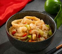 Жареный рис с морепродуктами