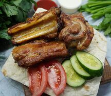 Шашлык из свиных ребрышек