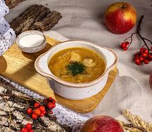 Щи со свининой и грибами