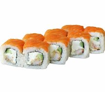 Филадельфия с креветкой ролл