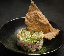 Оливье с креветками