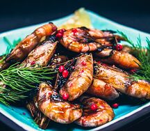 Креветки жареные