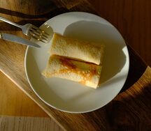 Блины с мясом курицы
