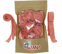 Мармелад подсахаренные пластинки Клубника