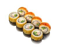 Жареный ролл с креветкой