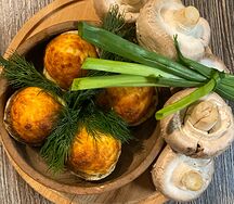 Грибы запечённые сыром