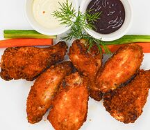 Крылышки куриные под соусом барбекю