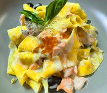 Феттуччине с морепродуктами