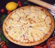 Пицца с морепродуктами