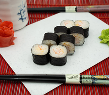 Мини-ролл с креветкой