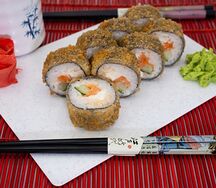 Темпура с лососем