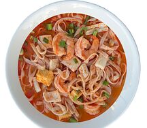 Суп с удоном и морепродуктами