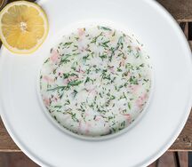 Окрошка с колбасой