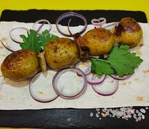 Картофель с салом