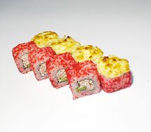 Запеченная Калифорния с крабом
