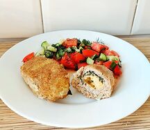 Зразы домашние с яйцом и луком с гречкой