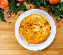 Хачапури с сыром и зеленью