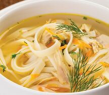 Лапша суп с куриным филе
