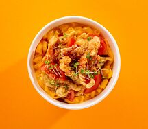 Mac & Cheese с хрустящей курицей