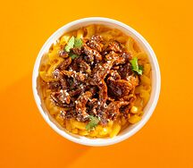 Mac & Cheese с рваной говядиной