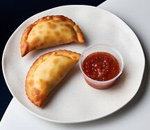 Чебуреки с крабом и лангустином