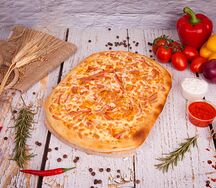 Римская пицца Ветчина с грибами