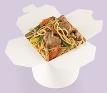 Яичная лапша с курицей в сливочно-копчёном соусе