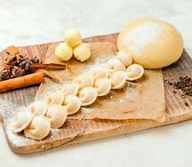 Домашние пельмешки с курицей