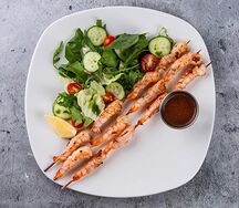 Шашлычок из креветок 