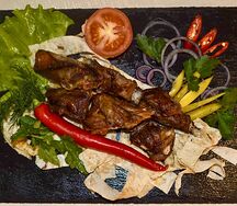 Шашлык из бараньих рёбер