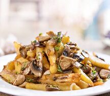 Жареный картофель с грибами