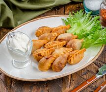 Гюрза из баранины жареные