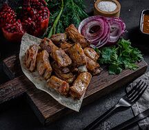 Шашлык из бараньих семечек