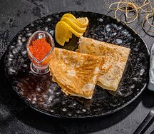 Блины с красной икрой