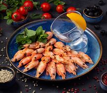 Креветки отварные