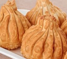 Хинкали жареные с телятиной