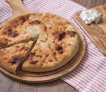 Пирог с творогом и зеленью