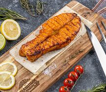 Семга на углях