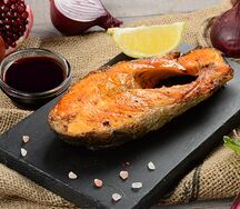 Сёмга на углях