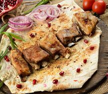 Шашлык из бараньих семечек