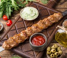 Люля-кебаб из баранины на углях