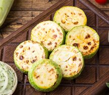 Кабачки на углях