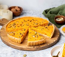 Киш с нежной тыквой