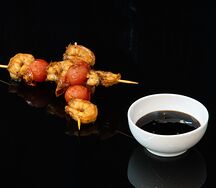 Шашлык из креветок