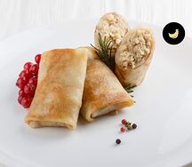 Блинчики с курицей и сыром