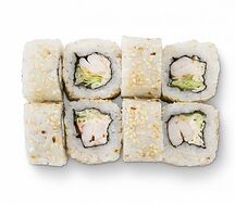 Ролл Цезарь с креветками