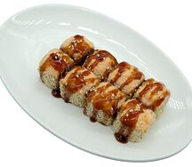 Запеченный ролл Яки с креветкой